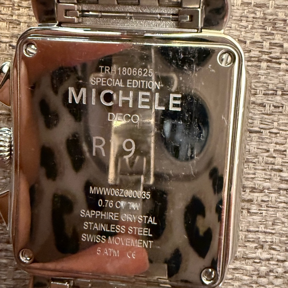 Michele Silver Chronograph Watch with Diamond Accents - Picture 5 of 12